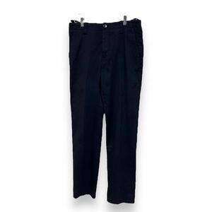 90s HELMUT LANG stretch slacks 本人期 ヘルムートラング ストレッチスラックス 黒 アーカイブ ストレート ステッチデザイン 50