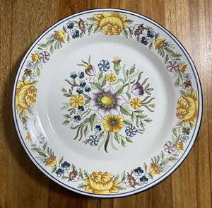 LA MUY NOBLE Y ARTISTICA CERAMICA DE ALCORA, SA 32cm 盛り皿　プラター　花柄　送料無料