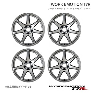 WORK EMOTION T7R トヨタ カローラ フィールダー ハイブリッド DAA-NKE165G 1ピース ホイール 4本 1台分【17×7J 4-100 INSET47 GTS】