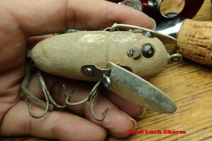 #2120 HEDDON CRAZY CRAWLER ウッド クレージークロウラー 検 道楽 ハトリーズ BALSA50 ZEAL ザウルス ABU UMCO 昭和レトロ釣人に