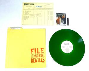 「 FILE UNDER : BEATLES 」 緑盤 MASTER LPレコード THE BEATLES ビートルズ　★激レア物★　GN70075-1　◎写真・ネガフィルム付