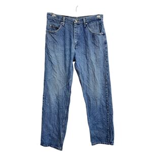 Wrangler デニムパンツ W32 ラングラー リラックスフィット インディゴ コットン メキシコ製 古着卸 アメリカ仕入 2412-104