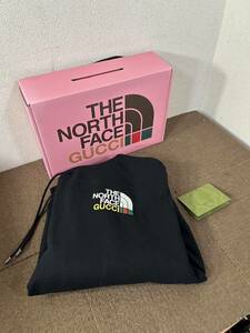 【中古品】GUCCI×ノースフェイス グッチ THE NORTH FACE パーカー ブランド Lサイズ