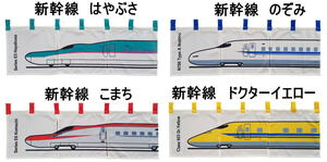 新幹線のれん三つ割れ幅85cmX丈30cm日本製/juuku/ 　柄は　はやぶさでお届けします。