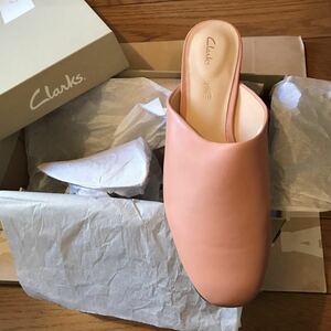 新品　箱付き　クラークス　パンプス　ピュアブラッシュ　ピンクレザー　本革　UK5 24cm (24.5~25cm)　靴