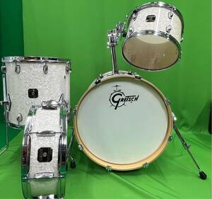 超カッコイイ レア ホワイト ドラム セットGRETSCH CATALINA シェルはピカピカ DRUM バスドラム スネアドラム Gretsch TAMA Pearl パール 