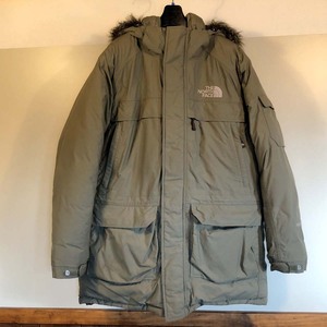 ノースフェイス THE NORTH FACE マクマードパーカー ND01556 ハイベント ファー付き メンズMサイズ モスグリーン ダウンジャケット 