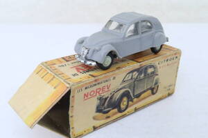 当時物 micro norev CITROEN 2CV シトロエン グレー 箱付 1/86 フランス製 ＊イレ 