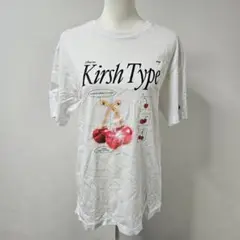 キルシー/KIRSH 半袖 Tシャツ カットソー【M】チェリー さくらんぼ 白