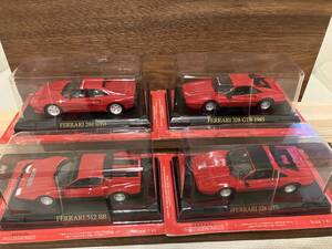 4台セット Ferrari 288GTO 328GTB 328GTS 512BB 1/43 アシェット フェラーリ コレクション 未開封