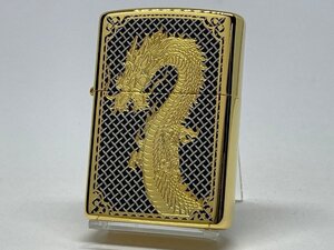 送料無料 ZIPPO[ジッポー] 両面加工 88個限定生産 GP-DRAGON88(F)ゴールドメッキ レッド