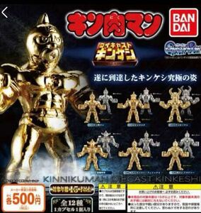 稀少品！キン肉マンダイキャストキンケシ金メッキver. 6種セットキン肉マン ガチャ ダイキャストキンケシ 