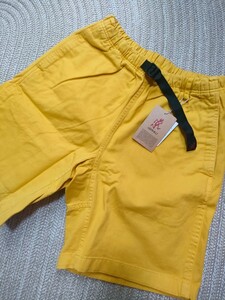 新品 未使用 GRAMICCI グラミチ Gショーツ S イエロー 黄色 メンズ ショートパンツ ハーフパンツ アウトドア G-SHORTS