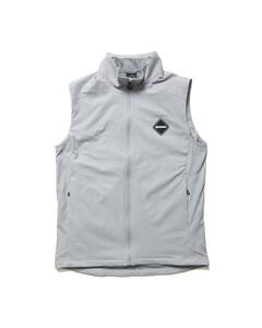 新品 F.C.Real Bristol STRETCH LIGHT WEIGHT INSULATION VEST ストレッチタフタ トラック ベスト FCRB-232043 ブリストル ソフ M グレー