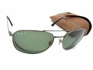 1円 ■美品■ Ray-Ban レイバン RB3654 004/9A 60□18 145 3P ポラライズド 偏光レンズ 度入り サングラス メガネ 眼鏡 ブラック系 AY3475