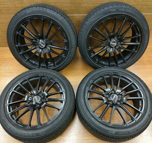 TWS 115F 18x7.5 5-114 +53 中古タイヤホイール 4本☆TAN−EI−SYA(鍛栄舎) 鍛造 軽量☆オデッセイ,ステップワゴン,ヴェゼル,ノア,VOXYなど