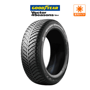 グッドイヤーベクター 4Seasons ハイブリッド 225/45R18 91H オールシーズンタイヤのみ・送料無料(1本)