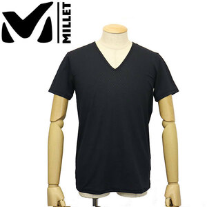 MILLET (ミレー) MIV01885 DRYNAMIC THROUGH V SS M ドライナミック スルー V ショートスリーブ MI028 0247BLACK-NOIR S