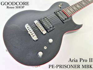 Aria Pro II アリアプロ PE-PRISONER MBK メタリックブラック エレキギター●R601307