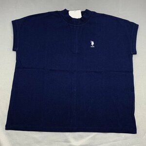 【送料無料】【新品】US.POLO.ASSN レディースノースリーブTシャツ（コットン100％ ゆったりタイプ）　フリーサイズ（M～L）　NV★591