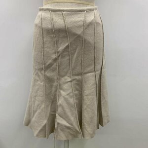 UNTITLED 0 アンタイトル スカート ひざ丈スカート プリーツスカート 無地 Skirt Medium Skirt ベージュ / ベージュ / 10032160