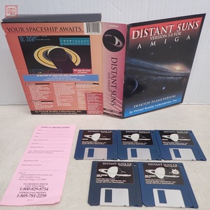 アミーガ 3.5インチFD DISTANT SUNS VERSION 5.0 FOR AMIGA Virtual Reality Laboratories 箱付【20