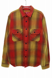 シュプリーム SUPREME 19AW HEAVYWEIGHT FLANNEL SHIRT M ヘビーウェイト フランネルシャツ ネルシャツ 長袖 チェック 【ブランド古着ベク