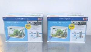 2本セット GEX サイレントフィットアルファ LEDセット 400　⑤258Gkom2360 幅39.8×奥行20.5×高さ28cm 水容量 約20L　4972547041258