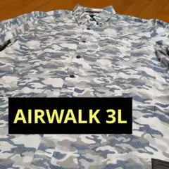 AIR WALKエアウォークカモフラ半袖シャツ　3L