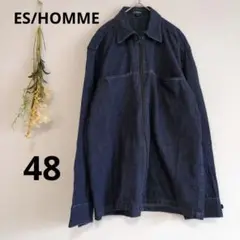 ES/HOMME 【48】フルジップ コットン100 デニムライトジャケット