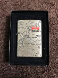 ZIPPO オイルライター ジッポー マルボロ ADVENTURE WEST 地図 コンパス 2001年製 未使用品