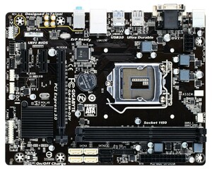 GIGABYTE GA-B85M-D2V LGA 1150 Intel B85 SATA 6Gb/s USB 3.0 Micro ATX Intel Motherboard