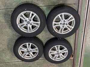 165/70R14 スタッドレス　i G60 ヨコハマ　アイスガード　5.5j+45 4H pcd100 関東関西送料6120円　アルミホイール　溝たっぷり 