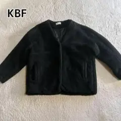 KBF MIXボア ハーフコートブラック ジャケット モコモコ あたたか