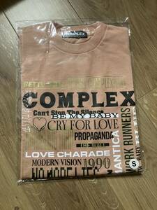 コンプレックスcomplex日本一心 20240515,16 TOKYO DOME SONG LIST Tシャツ ピンクSサイズ 新品未開封