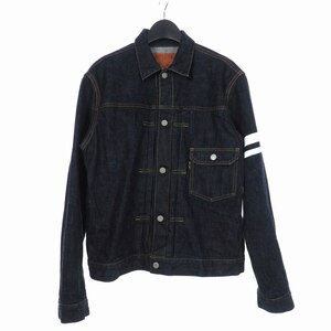 桃太郎ジーンズ MOMOTARO JEANS 出陣 シングルポケットデニムジャケット 1STタイプ 42 インディゴ 1105SP メンズ