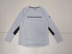 7．アンダーアーマー UNDER ARMOUR 長袖 メッシュ切替 トレーニングシャツ インナー アンダー スポーツ メンズ L/S ワードマーク x903