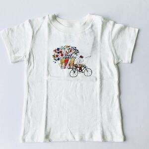 【新品未使用】Ocean&Ground オーシャンアンドグラウンド 半袖　Tシャツ お花　オーシャン&グラウンド　自転車　おじさん　110cm トップス