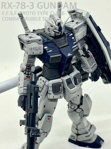 RG 1/144 RX-78-2 ガンダム ver.2.0 G3仕様 塗装済み完成品。