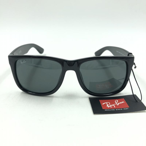 【中古】RayBan RayBan JUSTIN RB4165F ブラック×ブルー ケース付き[240024471971]