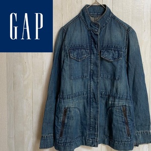 GAP★ギャップ★リネンコットン デニム ジャケット★サイズXXS　2-21-98