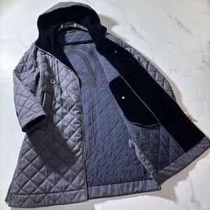 定価50万!!!頂点別格オーラ!!!【ジョルジオアルマーニ GIORGIO ARMANI】至高の極上デニム!!! ベロア◎ 中綿◎ キルティング◎ コート 50 XL