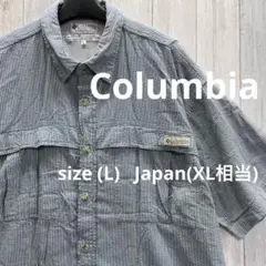 コロンビア　半袖　シャツ　海外製　ゆったり　レーヨン混　size L