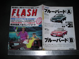 ＃「 FLASH フラッシュ 1991年10月22日233号 横須賀昌美(ビデオ映画) 馬番連勝初日 懐かしのピンク女優 」レトロ