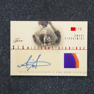 ◆【10枚限定 Auto Patch】Amare Stoudemire 2004-05 Fleer Flair Significant Signings ◇検索：アマーレ・スタウダマイアー 直筆サイン