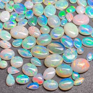 1円〜!!小粒!!遊色効果!!◆天然オパールおまとめ50ct◆j 約10g ルース 裸石 宝石 ジュエリー jewelry opal w4ま30