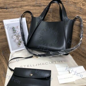 新品◆stella mccartney レディース ロゴトートバッグ ブラック