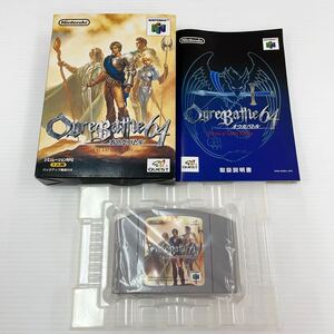 【動作確認済 Nintendo64 ソフト オウガバトル person of lordly caliber】長期保管品 任天堂 中古 ゲーム　　　　#0601-056T3