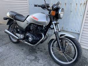 旧車 スズキ GSX250E ゴキ　GJ51B　カタナカラー　書類、鍵付き