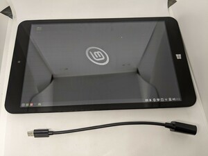 テックウインド CLIDE AtomZ3795 RAM 2GB ストレージ 32GB 8インチ(1280×800) Linuxmint カメラタッチパネル× 動作品 OTGアダプタ付属